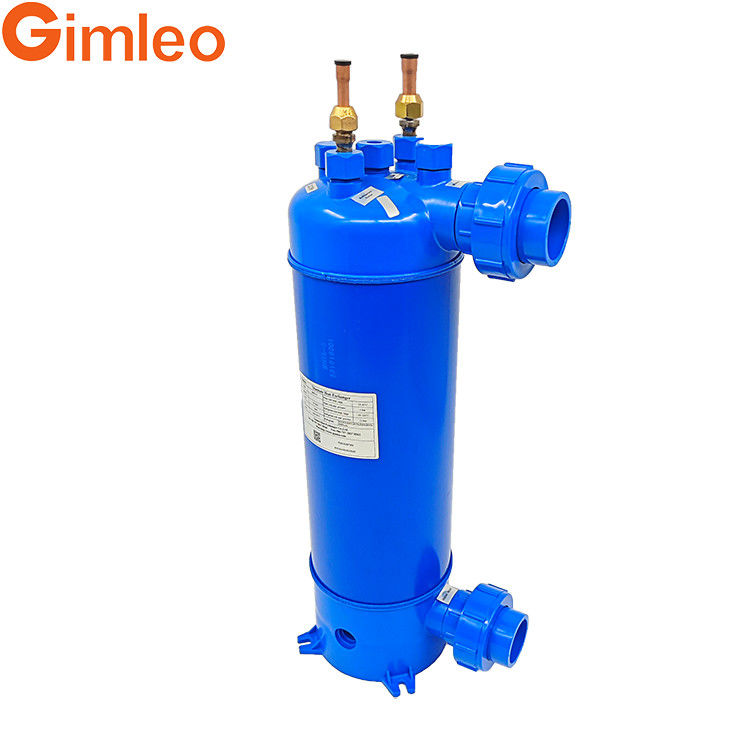 工業用チラー熱交換器 Gimleo、ねじ込みチタンチューブとPVCシェル MHTA-5