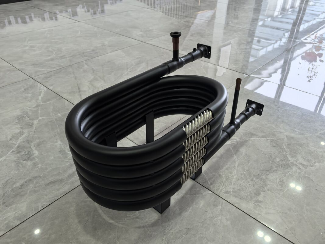 SPHC スチールチューブHVACコアシアル式熱交換器 熱伝送用用に設計された螺旋回転構造