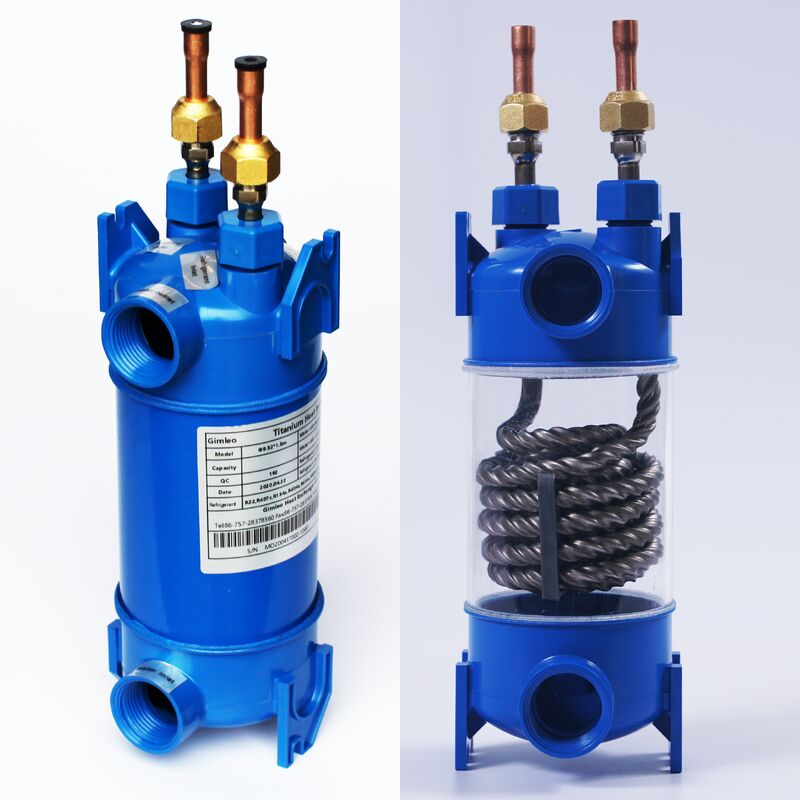 PPアウトシェルチタン熱交換器 理想的な加熱冷却 動作温度範囲 マイナス200°Cから400°C