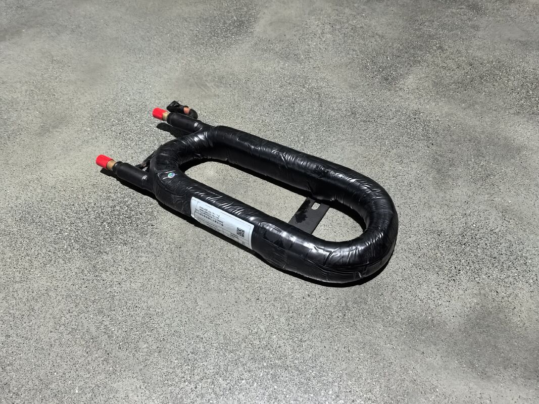 産業用途向け、幅140mm、熱伝達面積可変の同軸熱交換器、動作温度範囲20℃～65℃