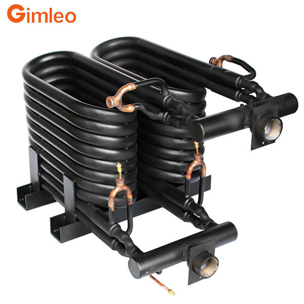 20HP 70KW 240000 BTU コンデンサー蒸発器チューブチューブ熱交換器 HVACR 用同軸熱交換器