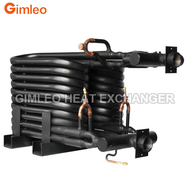 20HP 70KW 240000 BTU コンデンサー蒸発器チューブチューブ熱交換器 HVACR 用同軸熱交換器
